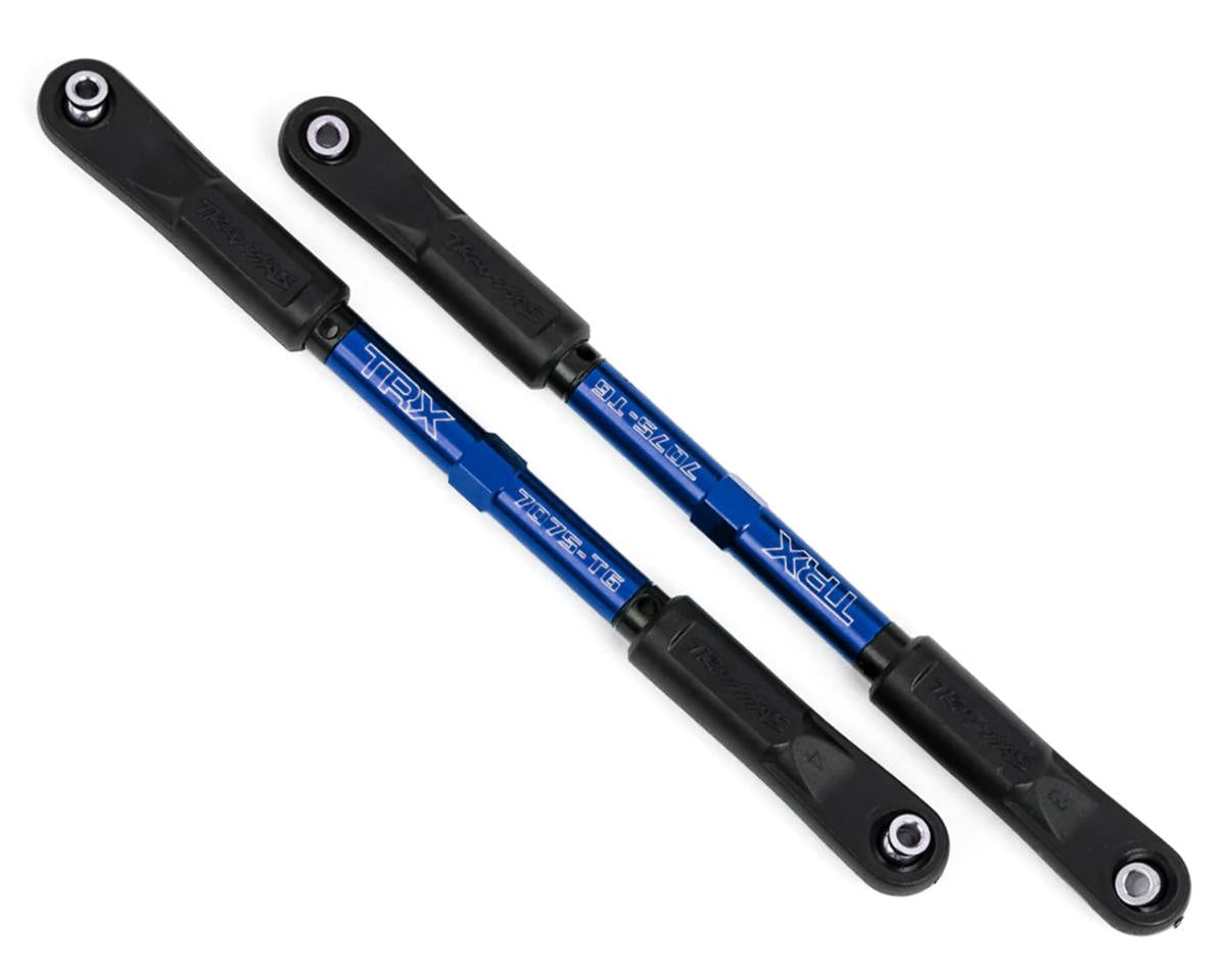 Traxxas 9548X Camber links, Rear, Sledge (TUBES - Blue-anodized, 7075-T6 aluminum, stronger than titanium) (144mm) (2)/ rod ends, assembled with steel hollow balls (4)/ aluminum wrench, 8mm (1) - TRA9548X