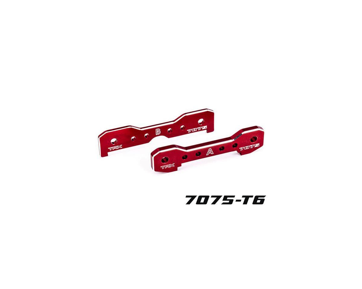 Traxxas 9629R Tie bars, Front, 7075-T6 aluminum (red-anodized) (fits Sledge)