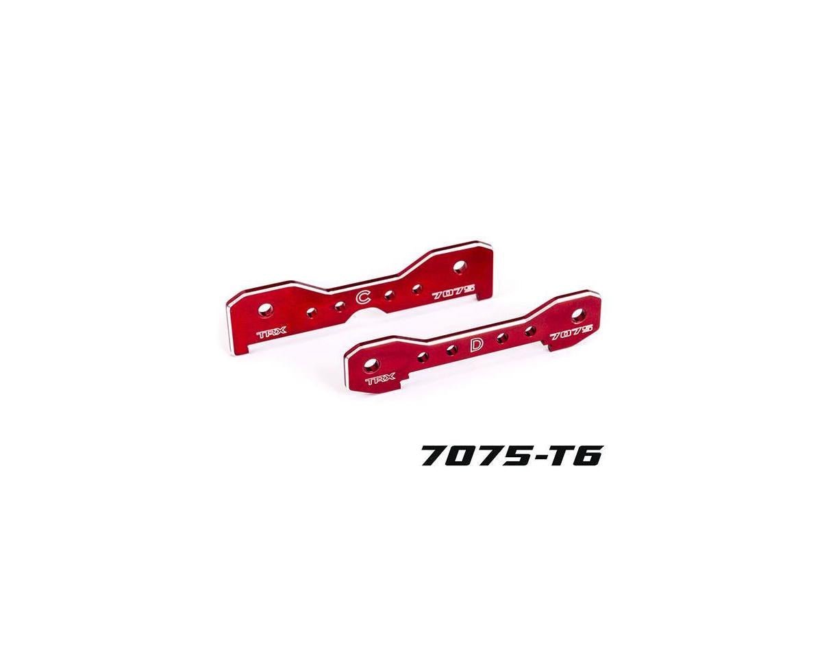 Traxxas 9630R Tie bars, Rear, 7075-T6 aluminum (red-anodized) (fits Sledge)