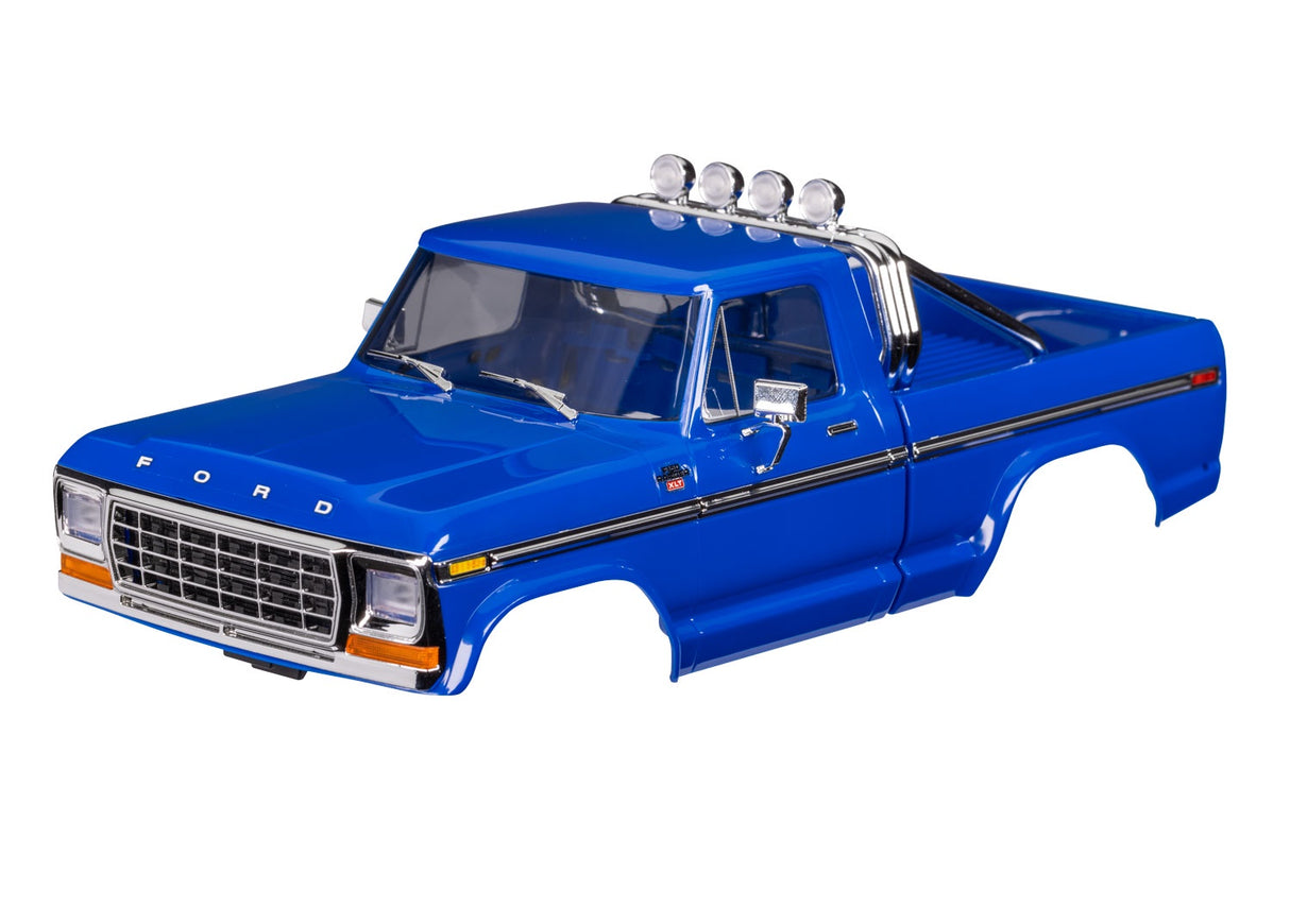 Traxxas-BLUE 9812-BLUE Body, Ford F-150 Truck (1979), Complete, - Blue