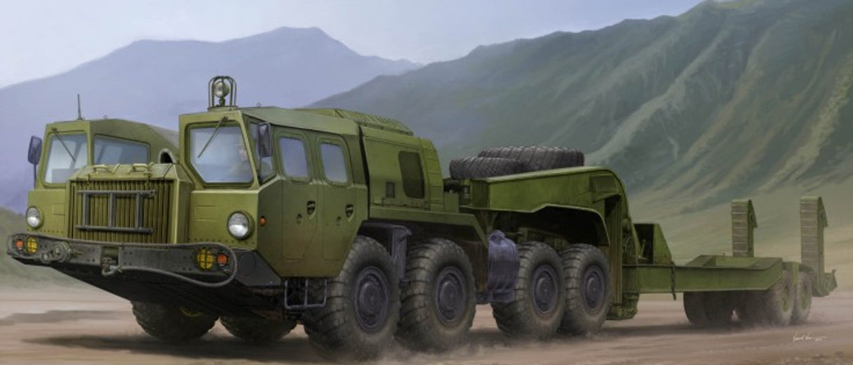 Trumpeter 1/35 RUSSIAN MAZ7410 TRACTOR W/CHMZAP5247G SEMI-TRAILER - TSM1056