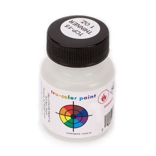 Tru-Color Paint Thinner for Tru-Color Railroad Color Acrylic Paints -- 1oz 29.6mL - TUP15