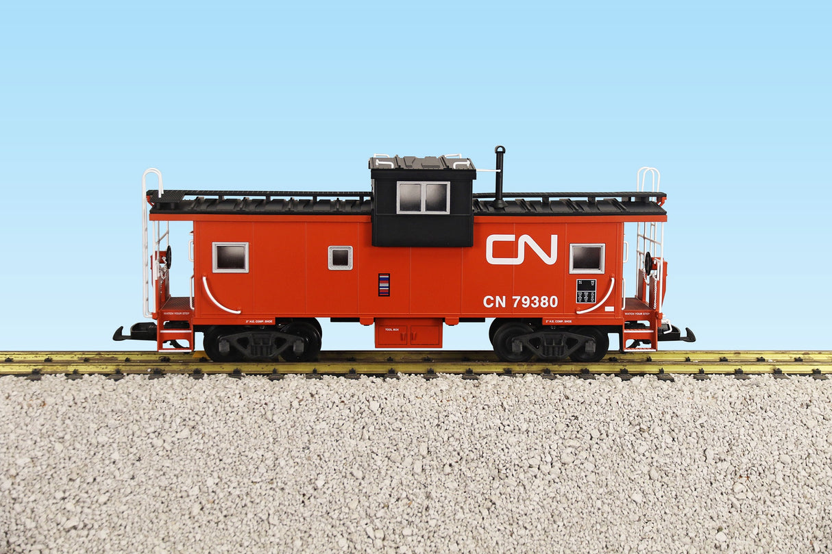 USA Trains CANADIAN NATIONAL EXTENDED VISION CABOOSE RED/BLACK #79380