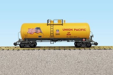 USA Trains R15271 42 Ft Modern Tank Car, UP Yellow/Gray - Metal Couplers #8660