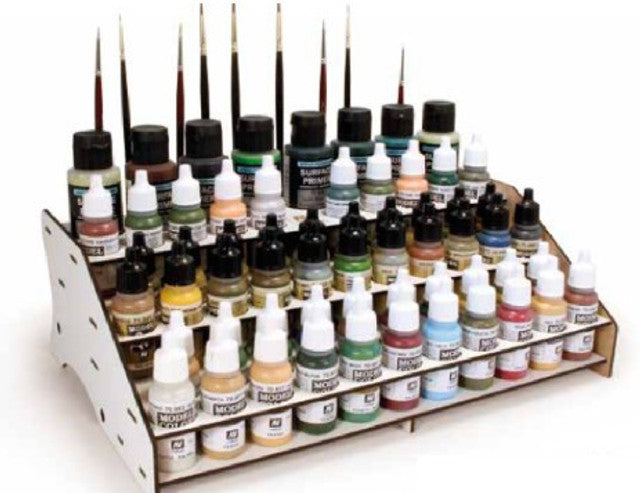 Vallejo Front Module Paint Display Stand (Holds 60 Bottles & Brushes) - 26007