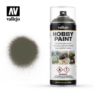 Vallejo Russian Green 4BO AFV Solvent-Based Acrylic Paint 400ml Spray - 28003