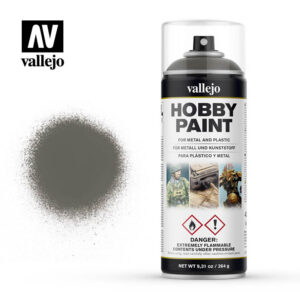 Vallejo German Field Grey Infantry Solvent-Based Acrylic Paint 400ml Spray - 28006