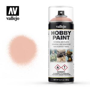 Vallejo Pale Flesh Fantasy Solvent-Based Acrylic Paint 400ml Spray - 28024
