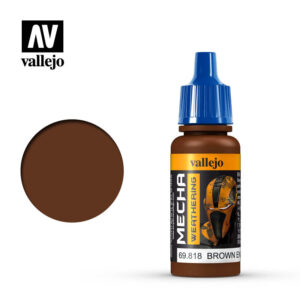 Vallejo 17ml Bottle Brown Engine Soot (Matt) Mecha Color - 69818
