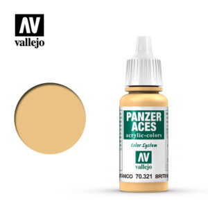 Vallejo 17ml Bottle Highlight British Tankcrew Panzer Aces - 70321