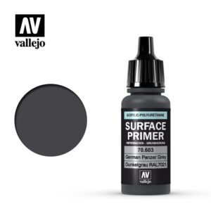 Vallejo 17ml Bottle German Panzer Grey RAL 7021 Surface Primer - 70603