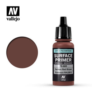 Vallejo 17ml Bottle German Red Brown RAL 8012 Surface Primer - 70605