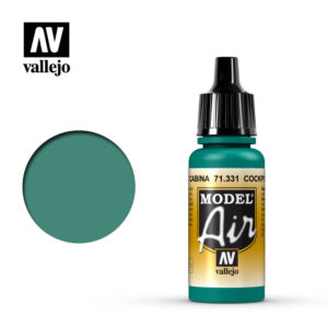 Vallejo 17ml Bottle Cockpit Emerald Green Faded Model Air - 71331