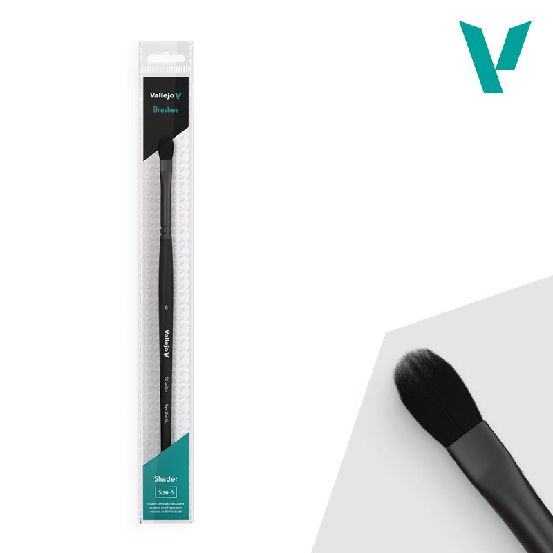 Vallejo B06006 Shader Filbert Full Synthetic Brush #6