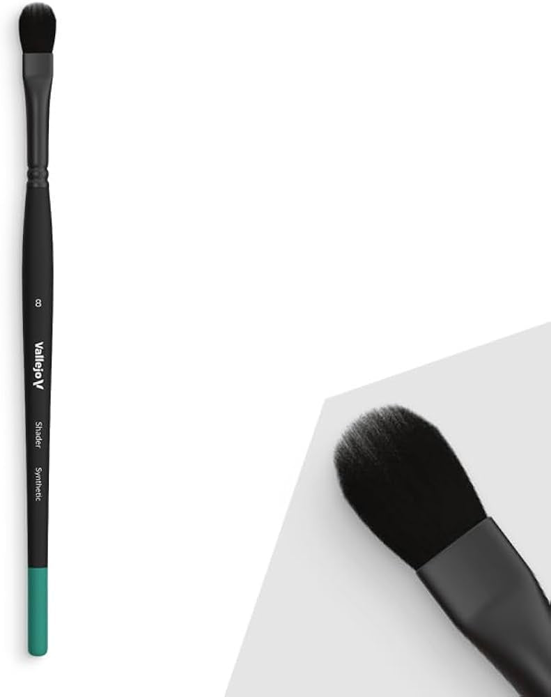Vallejo B06008 Shader Filbert Fl Synthetic Brush #8