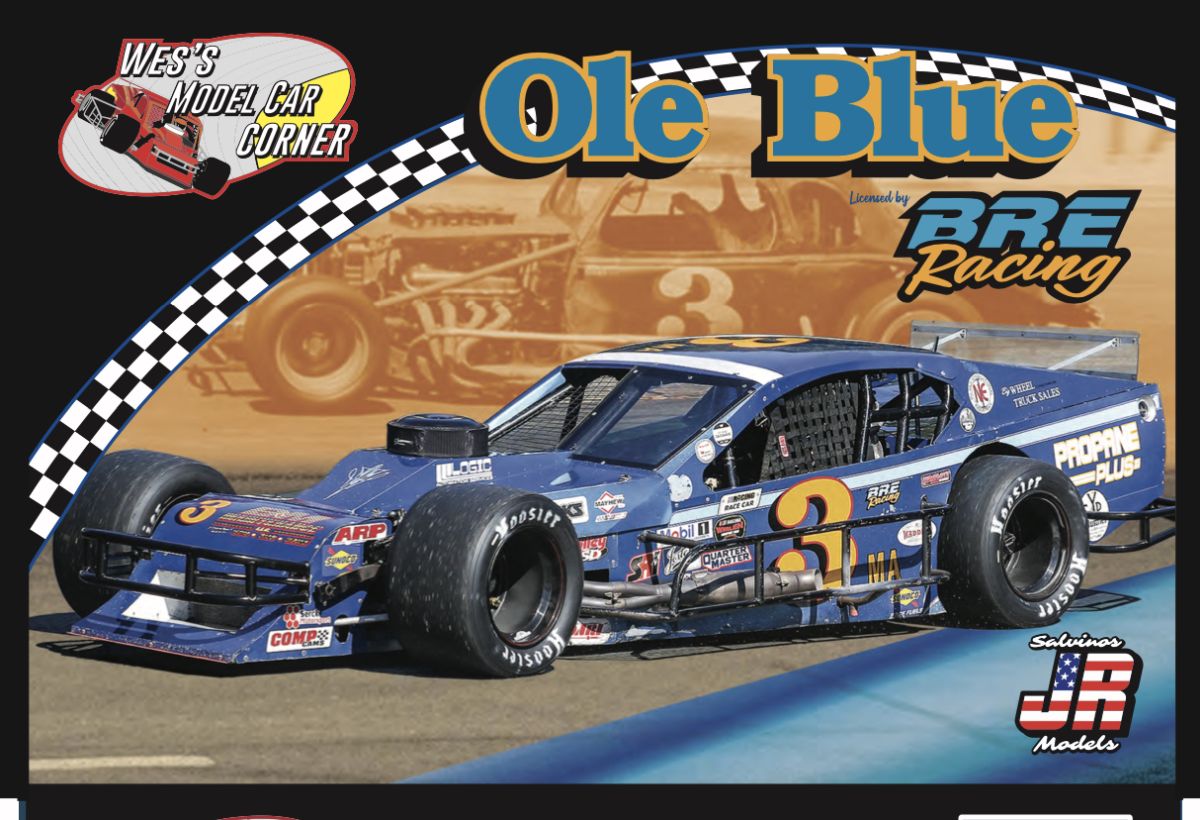 Wes's Model Car Corner Ole Blue BRE racing Modified Race Car Kit