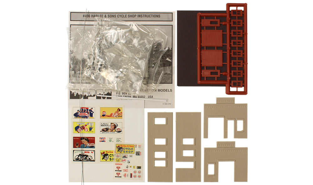 Design Preservation Models HO KIT DPM Gold Harlee & Sons Cycle Shop - WOO40600