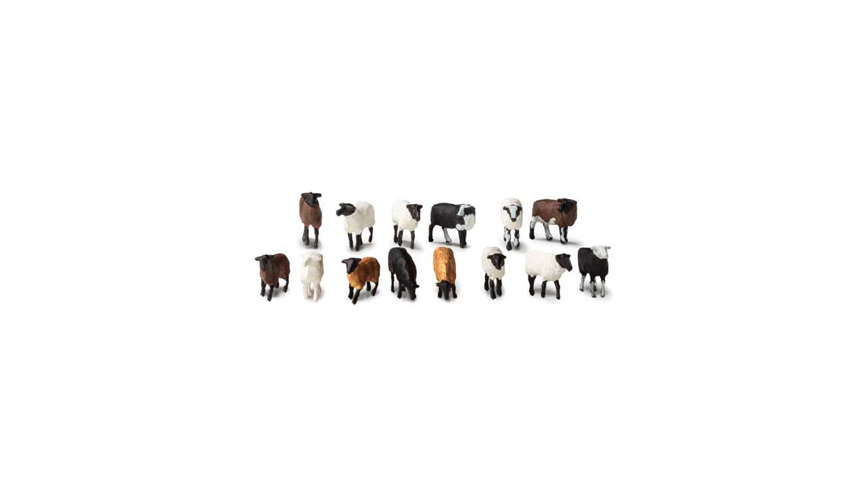 Woodland Scenics HO Flock of Sheep - Scenic Accents(R) -- pkg(14)