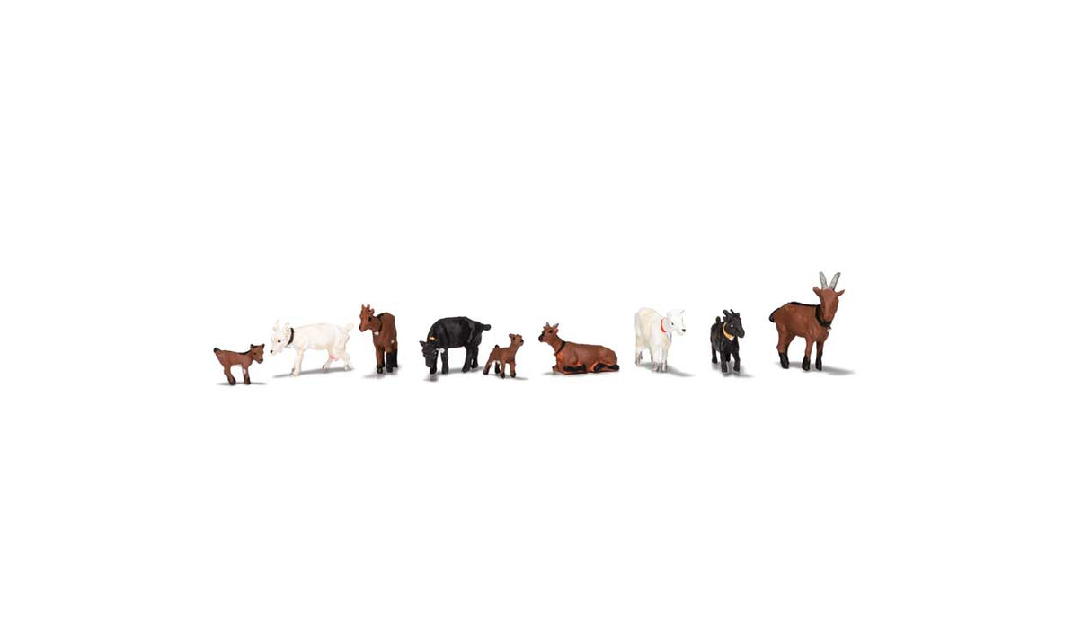 Woodland Scenics HO Goats - Scenic Accents(R) -- pkg(9)