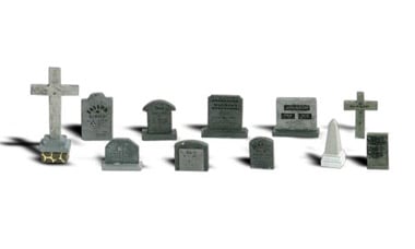Woodland Scenics O Scale Scenic Accents(R) Details -- Tombstones pkg(11) - WOOA2726