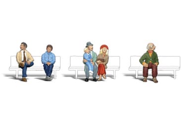 Woodland Scenics Scenic Accents(R) Figures -- Seated Passengers pkg(5) - WOOA2731