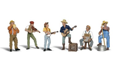 Woodland Scenics O Scale Scenic Accents(R) Figures -- Jug Band - WOOA2743