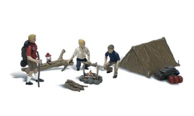 Woodland Scenics Scenic Accents(R) -- Campers & Accessories pkg(3) - WOOA2754