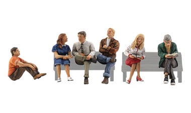 Woodland Scenics Scenic Accents(R) Figures -- People Sitting pkg(6) - WOOA2759