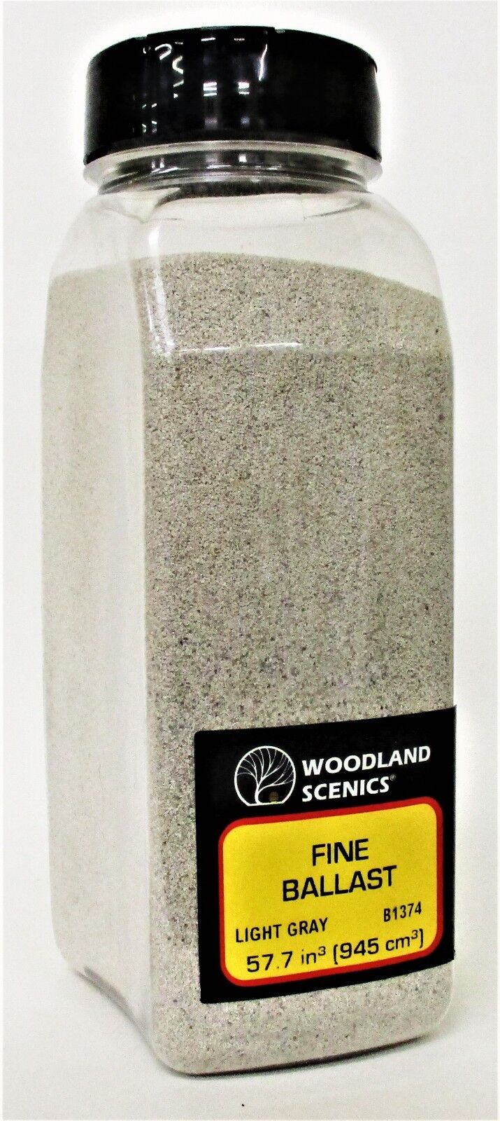 Woodland Scenics Fine Ballast Shaker, Light Gray/50 cu. in. - WOOB1374