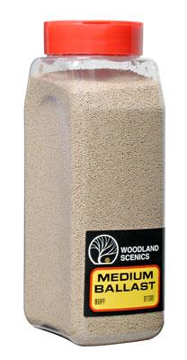 Woodland Scenics Medium Ballast Shaker, Buff/50 cu. in. - WOOB1380