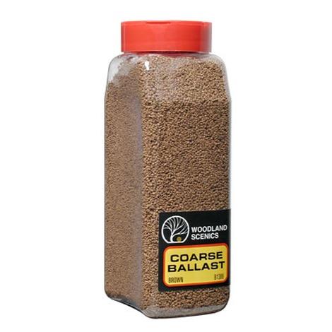 Woodland Scenics Coarse Ballast Shaker, Brown/50 cu. in. - WOOB1386