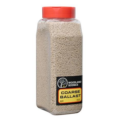 Woodland Scenics Coarse Ballast Shaker, Buff/50 cu. in. - WOOB1387