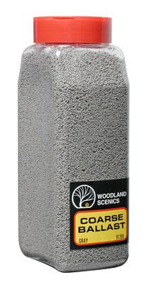 Woodland Scenics Coarse Ballast Shaker, Gray/50 cu. in. - WOOB1389