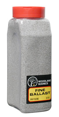 Woodland Scenics Fine Ballast Shaker, Gray Blend/50 cu. in. - WOOB1393