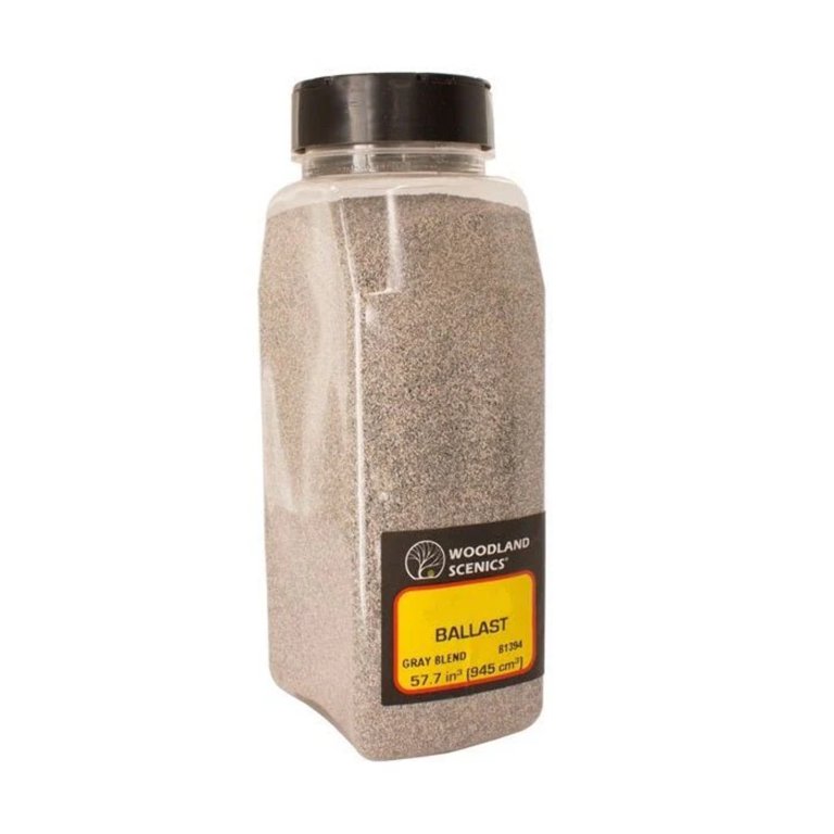 Woodland Scenics Medium Ballast Shaker, Gray Blend / 50 cu. in. - WOOB1394