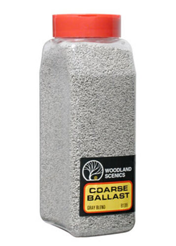Woodland Scenics Coarse Ballast Shaker, Gray Blend/50 cu. in. - WOOB1395