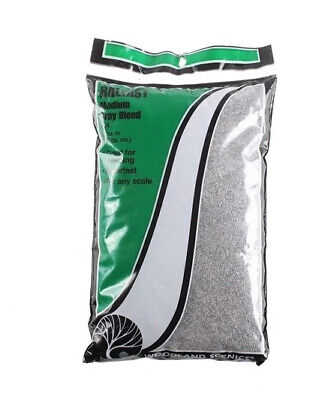 Woodland Scenics Medium Ballast Bag, Gray Blend/45 cu. in. - WOOB94