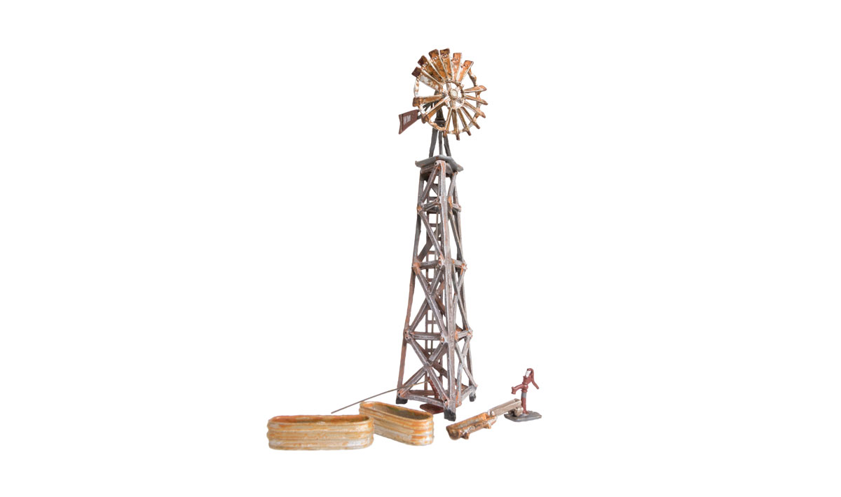 Woodland Scenics N Scale: Old Windmill - Built-&-Ready Landmark Structures(R) -- Assembled - WOOBR4936