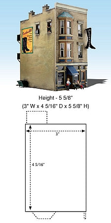 Woodland Scenics HO B/U J.W. Shoe Cobbler - WOOBR5032