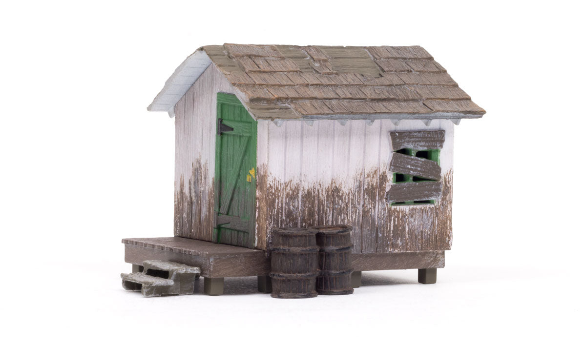 Woodland Scenics O Scale Wood Shack - Built-&-Ready(R) Landmark Structures(R) -- Assembled - 3-7/16 x 1-3/4 x 2-1/2" - WOOBR5858