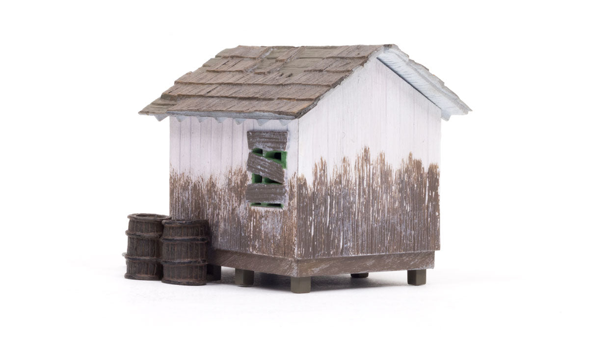 Woodland Scenics O Scale Wood Shack - Built-&-Ready(R) Landmark Structures(R) -- Assembled - 3-7/16 x 1-3/4 x 2-1/2" - WOOBR5858