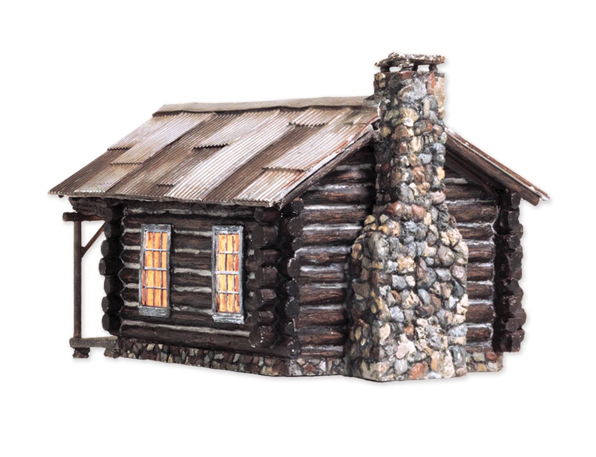 Woodland Scenics O-Scale Built-&-Ready(R) Landmark Structures - Assembled -- Cozy Cabin