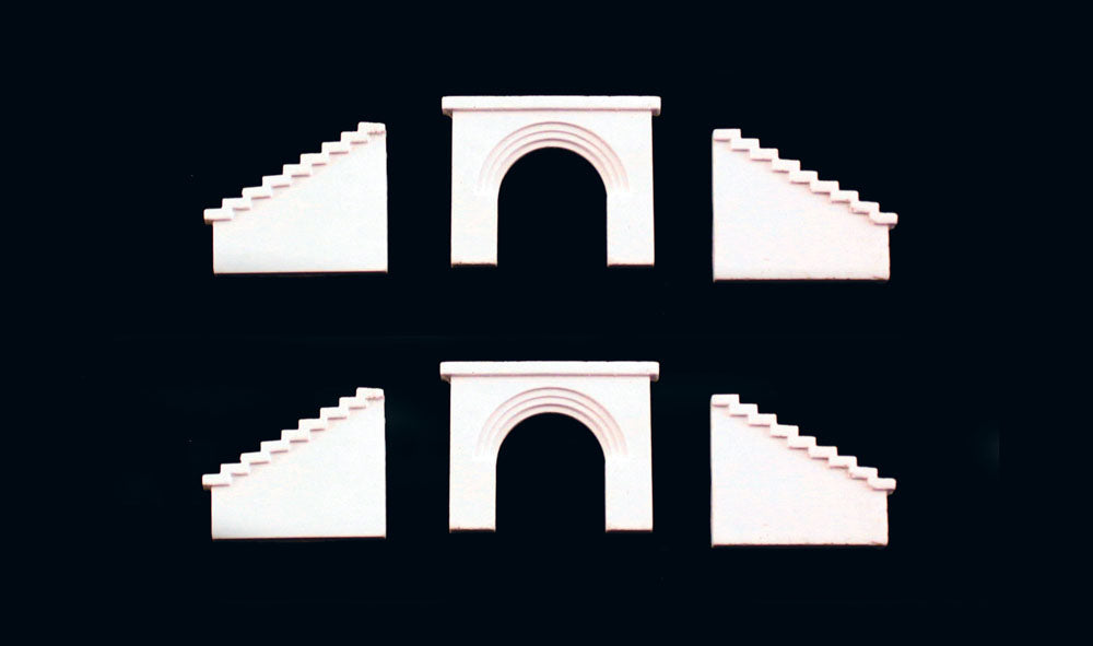 Woodland Scenics Culverts pkg(2) (Unpainted Hydrocal(R) Castings) -- Masonry - WOOC1163