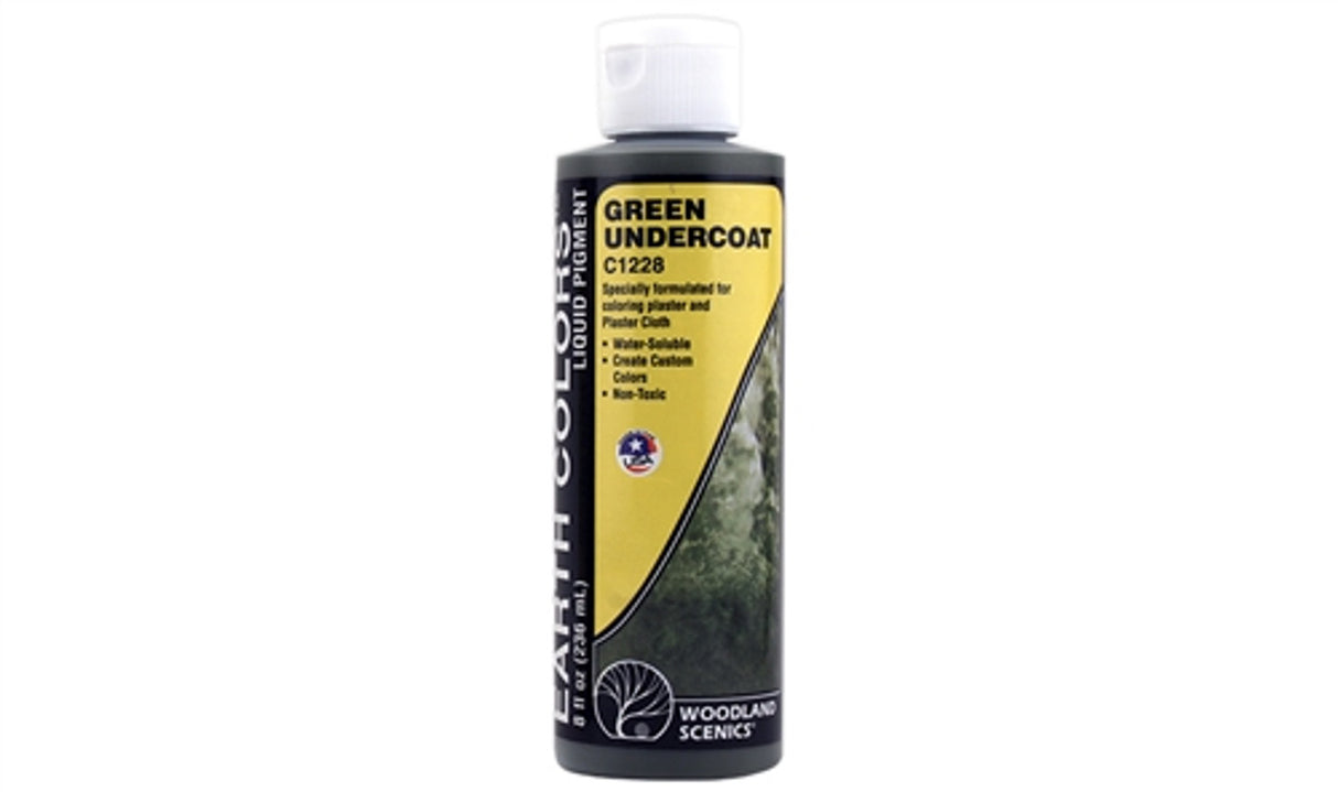 Woodland Scenics Earth Color Undercoat, Green/8oz - WOOC1228