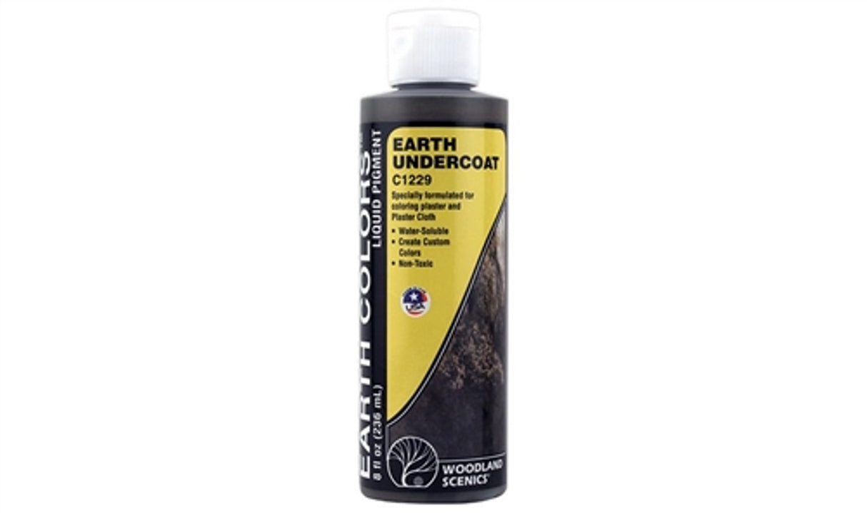 Woodland Scenics Earth Color Undercoat, Earth/8oz - WOOC1229