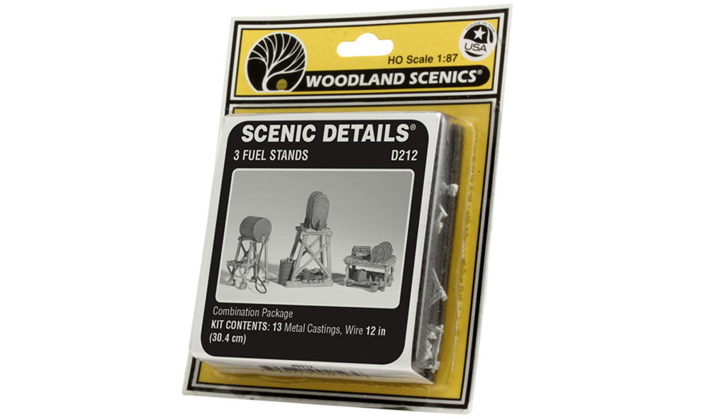 Woodland Scenics HO Fuel Stands (3) - WOOD212