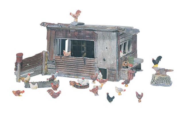Woodland Scenics HO Chicken Coop - WOOD215