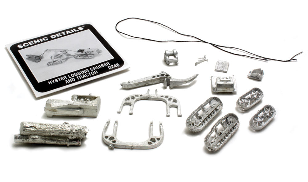 Woodland Scenics HO Tractor w/Logging Cruiser - WOOD246