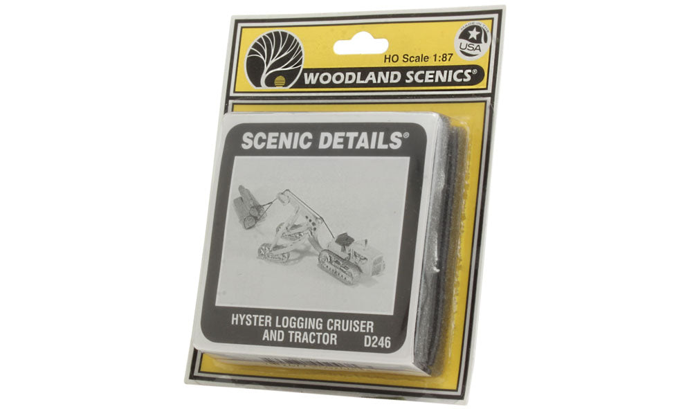 Woodland Scenics HO Tractor w/Logging Cruiser - WOOD246