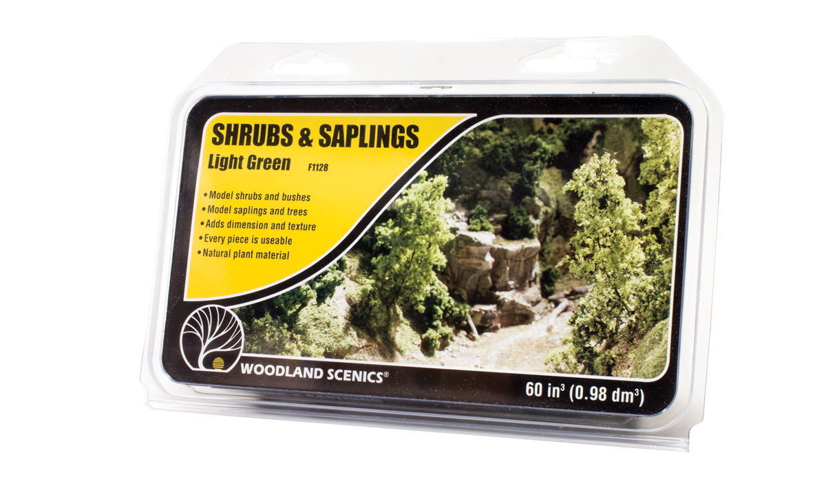 Woodland Scenics Shrubs & Saplings -- Medium Green 60 Cubic Inches - WOOF1128